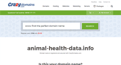 Desktop Screenshot of animal-health-data.info